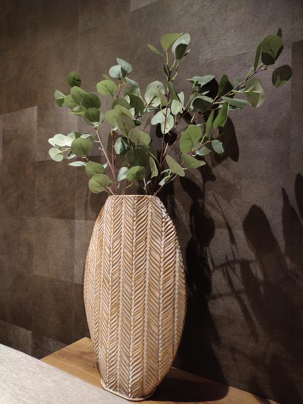 Emerald Kunstplant Eucalyptus - groen - takken - hangplant - 68 cm | Fun en Feest