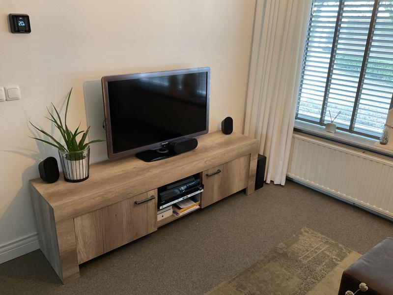 buitenste Bitterheid Rimpels TV-meubel Lidia - eikenkleur - 52x180x43 cm | Leen Bakker