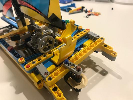 Rear view of added element