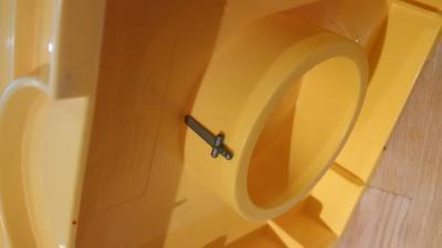 underneath where it connects to other storage blocks