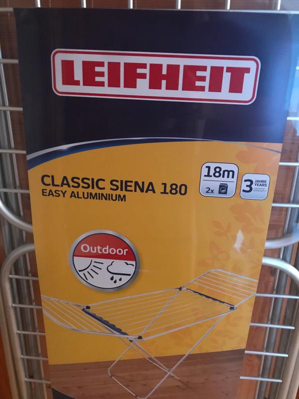 Classic Standing 180 Siena Aluminium Easy Leifheit dryer |
