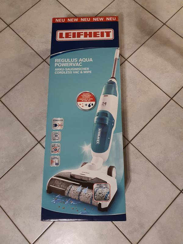 Leifheit Regulus Aqua PowerVac 11922 Aspirateur eau & poussières réservoir  à eau amovible, sans fil, position