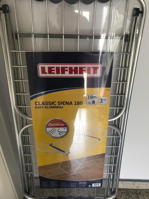 Leifheit Tendedero de pie con alas Classic Siena 180 Easy Aluminium