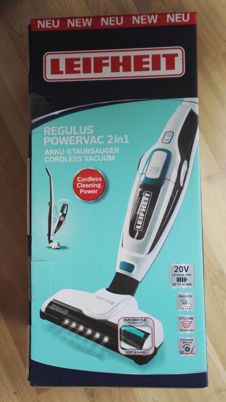 Battery-operated Regulus PowerVac 2in1 vacuum cleaner