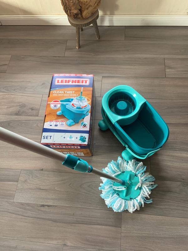 Kit de nettoyage sol Clean Twist Disc Mop Ergo 52101 Leifheit - Balai  espagnol lave sol à