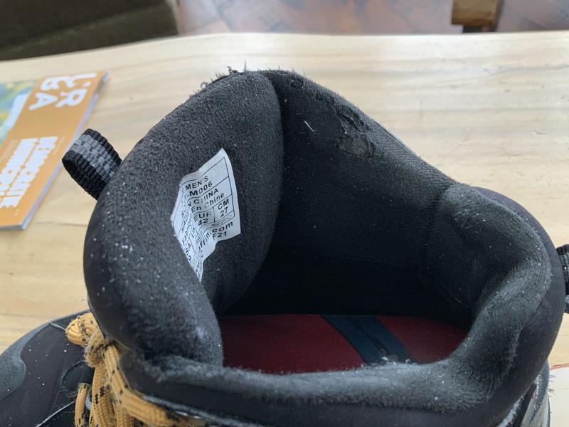 My old pair, sign of wear