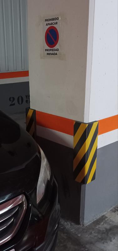 Mousse De Protection D'Angle XXL Mottez A099S120 - 120cm Jaune Et Noir, Adhésif Double Face