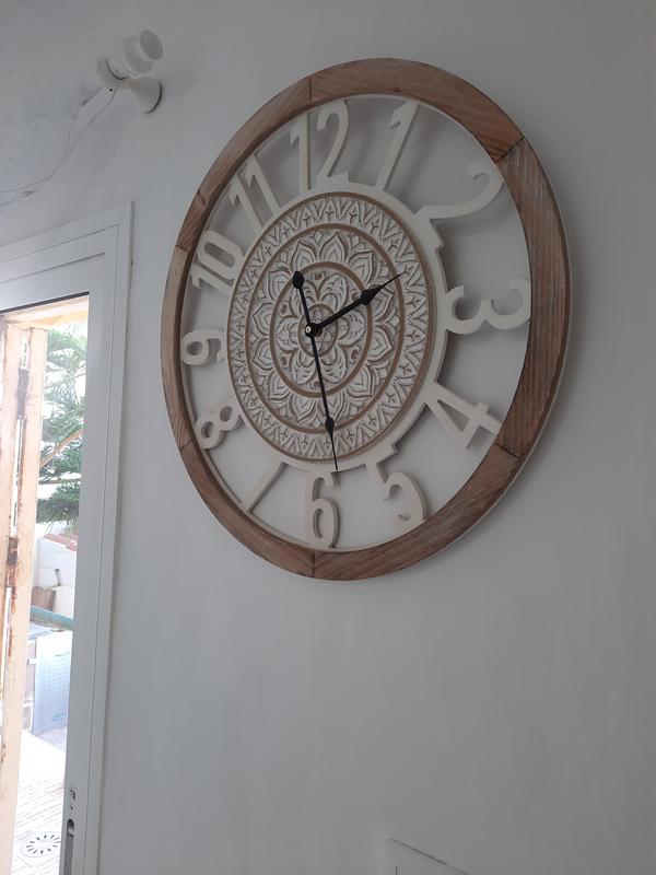 Reloj de pared de madera 55 cm Leroy Merlin