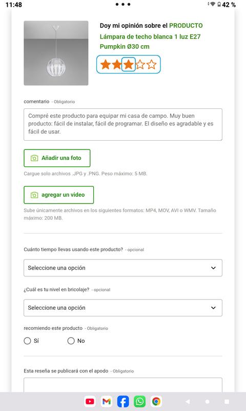 Abrir modal de revisión 1 de 1