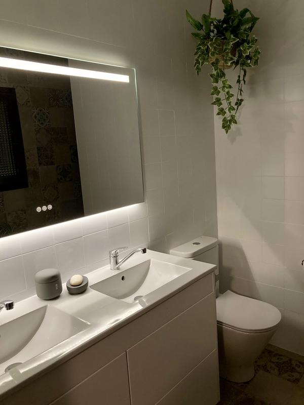 SENSEA - Miroir de salle de bain LED avec éclairage 19W ESSENTIAL