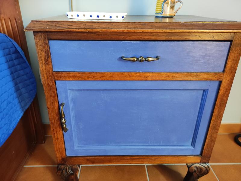 Pintura a la tiza para muebles RO Chalky Finish azul intenso