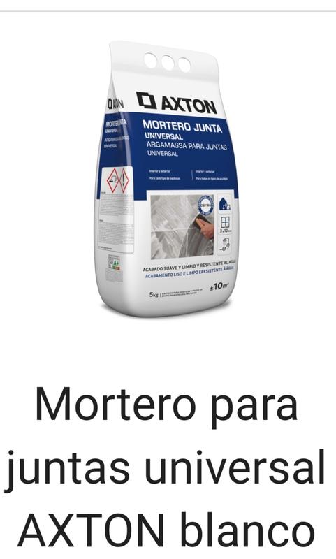 Mortero junta multiplus 0-15mm negro 5 kg AXTON