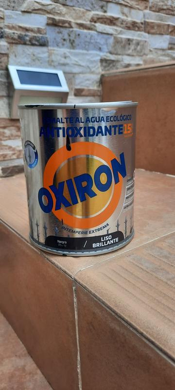 Oxiron Esmalte para metal Antioxidante Eco (Gris perla, 750 ml, Brillante)
