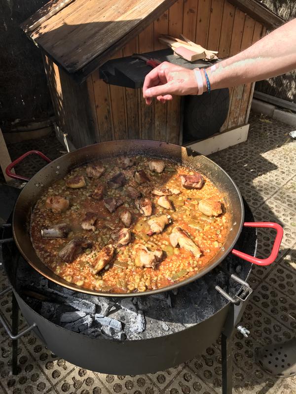 Paellero de leña + Barbacoa + Paravientos mejor precio a todo el mundo