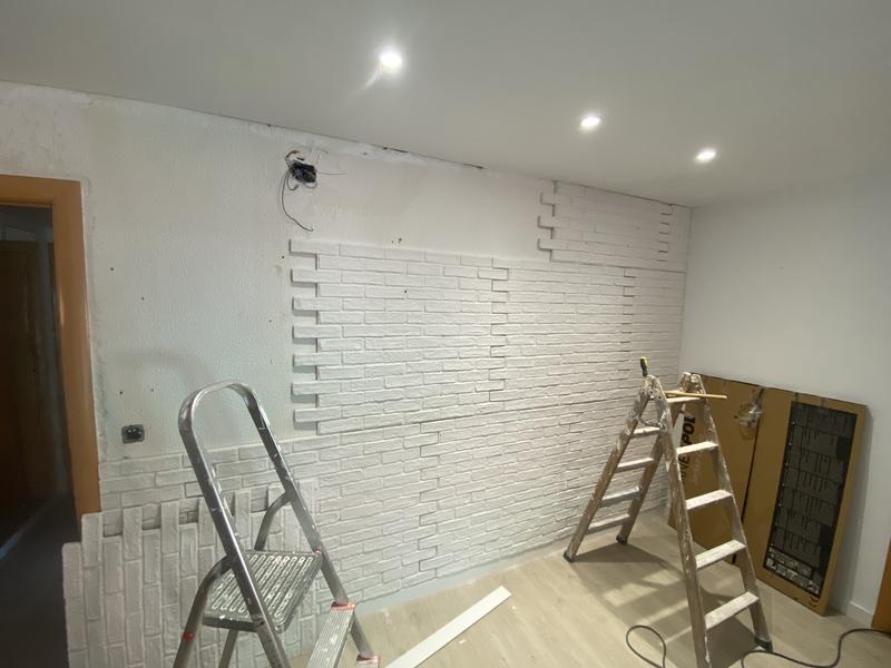 Revestimiento de pared de PVC serie Dumaclin color blanco de 18,5x6x240 cm