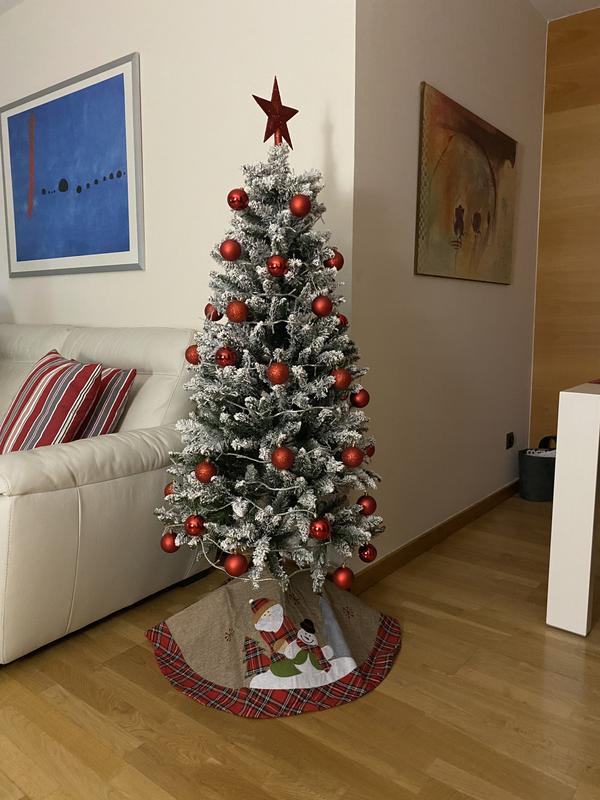 Árvore de natal com neve Himalaya 120 cm