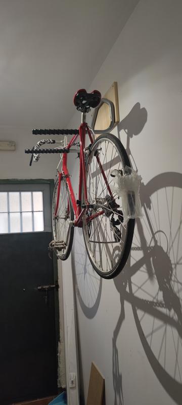 Soporte pared 1 bicicleta Mottez para el manillar - Peso máximo 25 kg