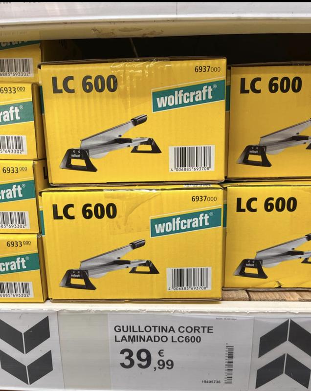 Guillotina profesional para cortar laminado y vinilo WOLFCRAFT VLC800
