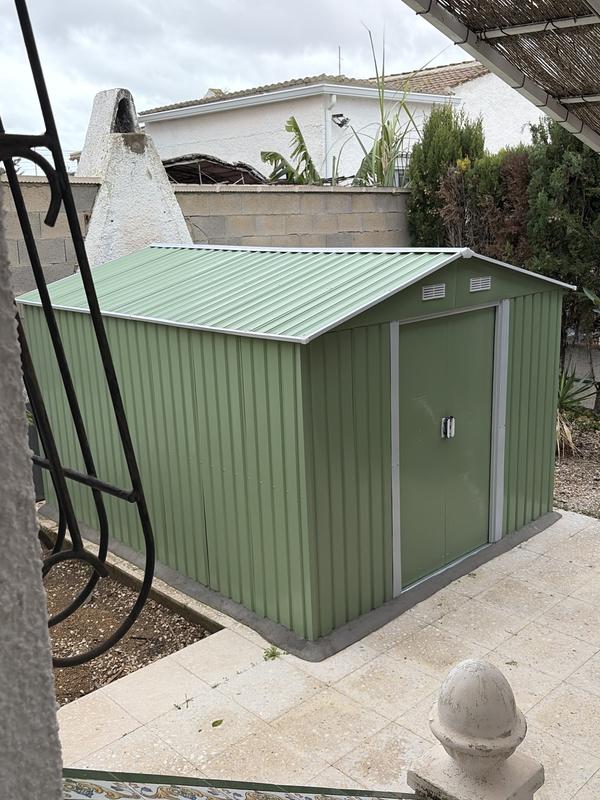 Abrigo de jardim em metal 8,08m2 Wasabi Light Green