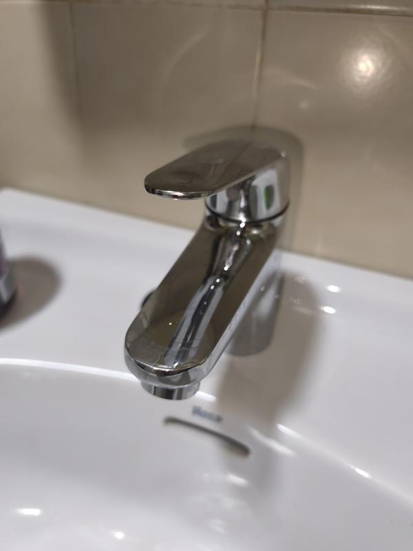 GROHE Swift Grifo De Lavabo 1/2″ S – Ahorro De Agua (5l/min), Cromo, Con Desagüe Push-open (QuickFix, 24323001)