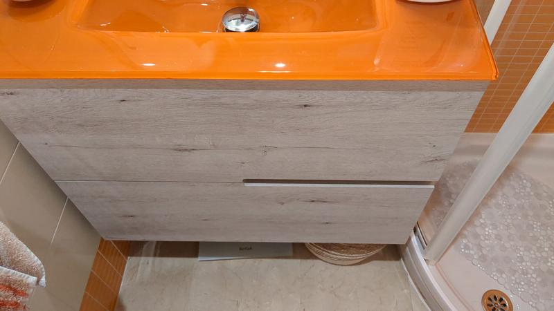 Conjunto de muebles de baño Dominica roble claro 45x60x38,5 cm