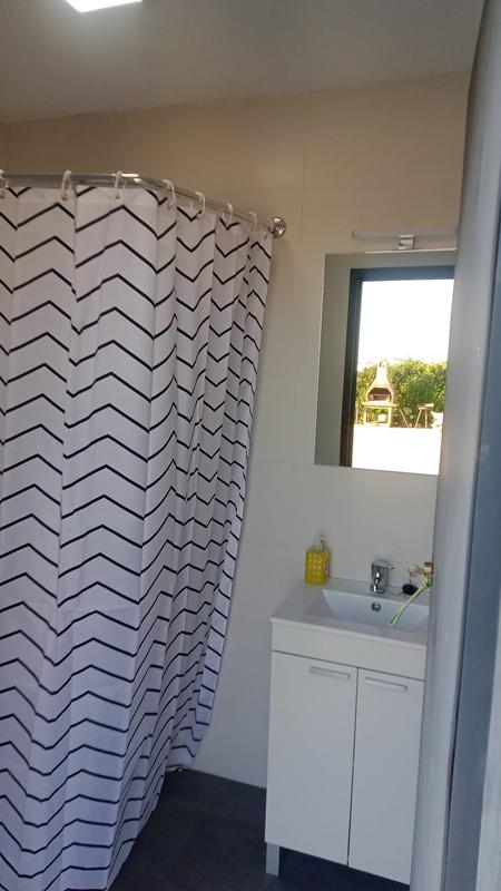 Barra cortina de baño angular cromo 80x190 cm