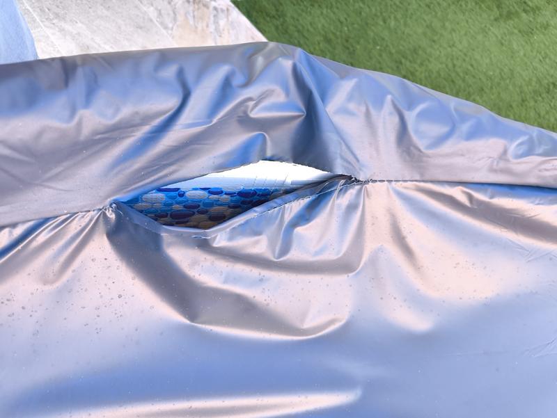 Bâche Hiver Intex Pour Piscine Ronde 3,66 M - Épaisseur 50/100 - Polyéthylène Renforcé Anti-UV - Protection Hivernage - 9