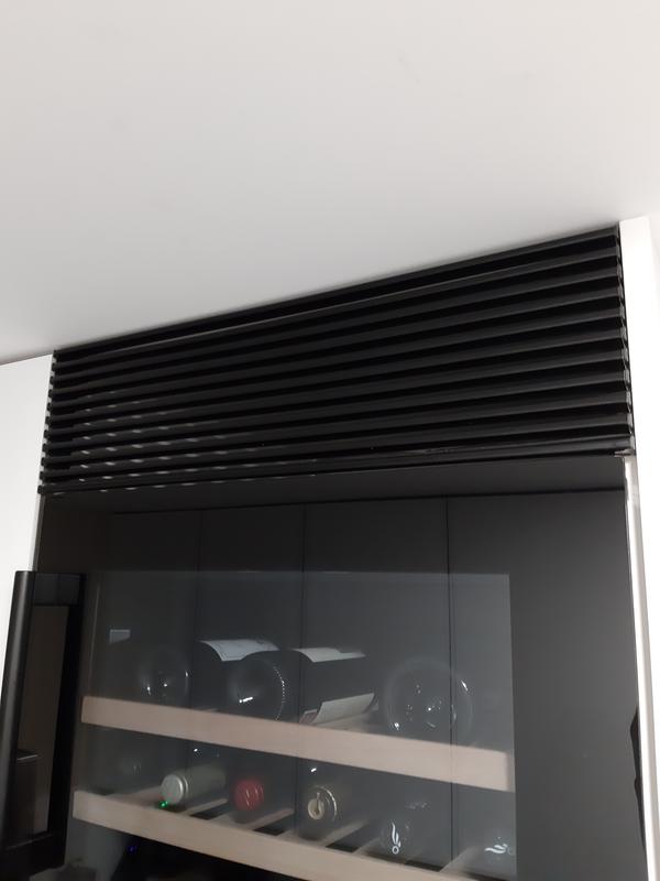 Rejilla ventilación horno, frigorífico negra AA5645
