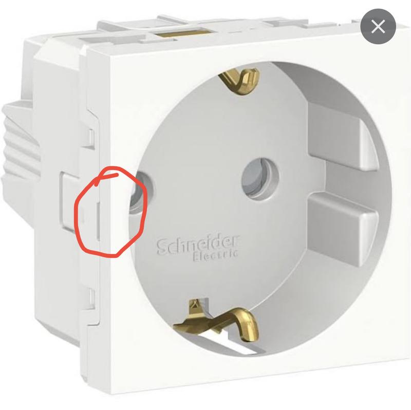 Schneider Electric New Unica Enchufe con conmutador (Blanco polar, Sin Toma  Tierra, Plástico, Montaje en la pared)