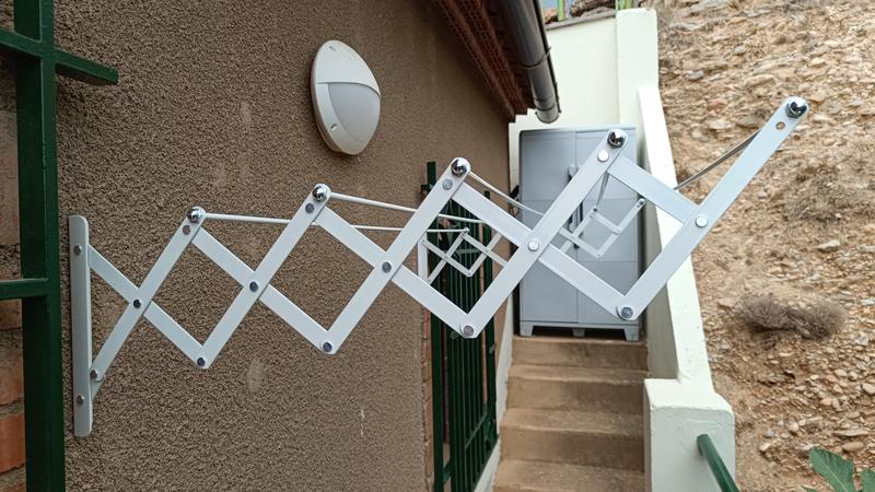 Tendedero Exterior Tendederos De Pared Bricodepot Tendederos