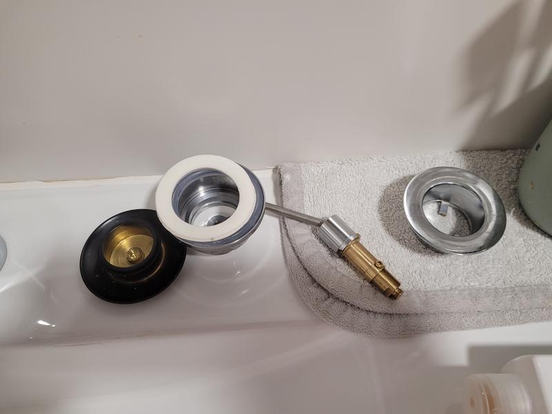 Válvula click corta lavabo EQUATION tap /grande70mm negro Ø32mm