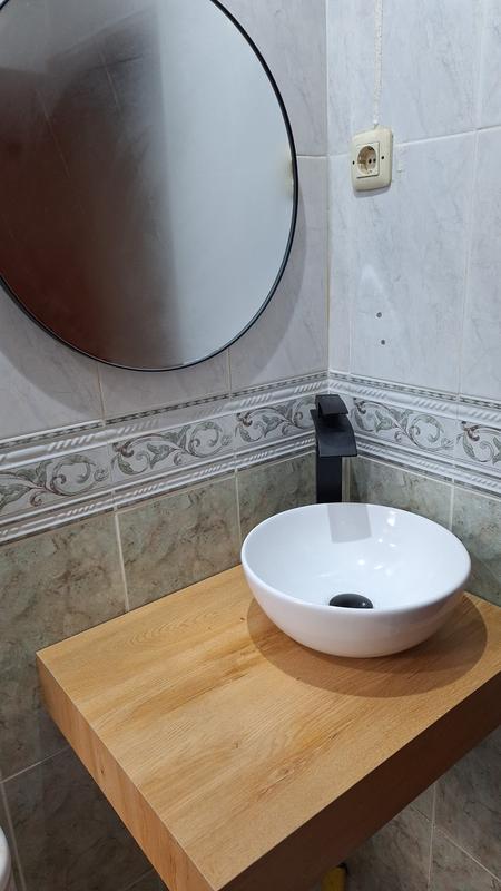 Encimera para lavabo Sanycess Zero 80x45 Roble - Roca La Marina