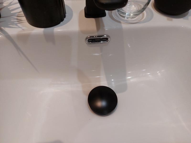 Starbath Plus - Bonde d'évier universelle - Valve Click Clack - Noir mat -  Compatible avec le trop-plein et le non-retour - Idéal pour les salles de  bains et les blanchisseries 