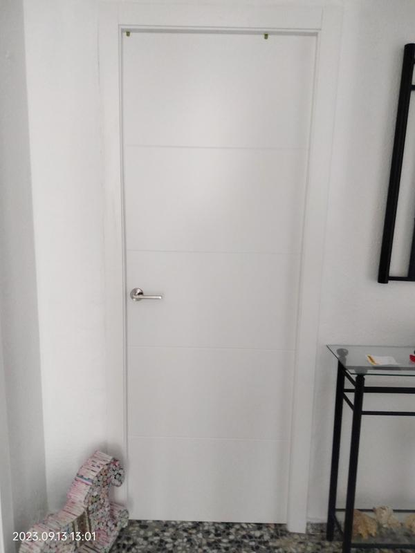 Solid Elements Set para puertas correderas Blanca (72,5 x 203 cm, Blanco,  Con uñero)