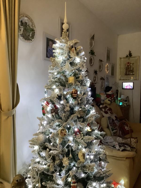 Árvore de natal com neve Himalaya 120 cm