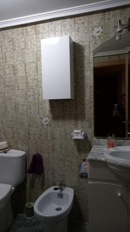 Armario de baño para colgar Spazio blanco 30x60x16 cm