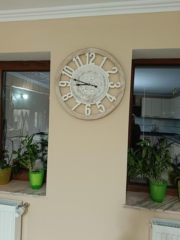 Reloj de pared de madera 55 cm Leroy Merlin