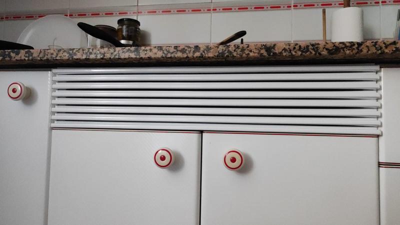 Rejilla ventilación horno blanca 60 x 12 cm - Recambios Mollet