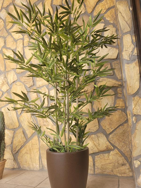 Planta bamboo artificial con macetero 130cm – Luz Garden