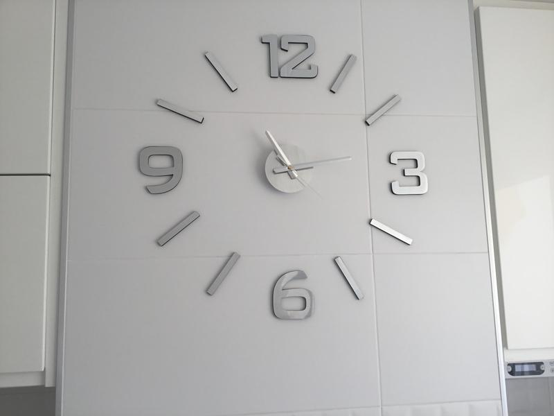 Reloj de cocina a pared redondo gris QUO de 70 cm Leroy Merlin