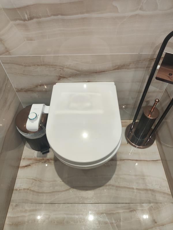 Kit Complet Toilette WC Japonaise Autonettoyante Avec Robinet 3 Voies Inclu  - Marque Française - Bidet Japonais Avec Jet réglable d'eau - Hygiénique