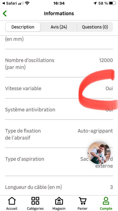 Ouvrir la fenêtre modale de l'avis 1 sur 1