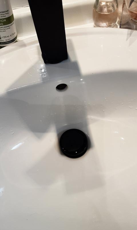 Bonde lavabo sans trop plein, clic-clac, noir 35003 - Conforama