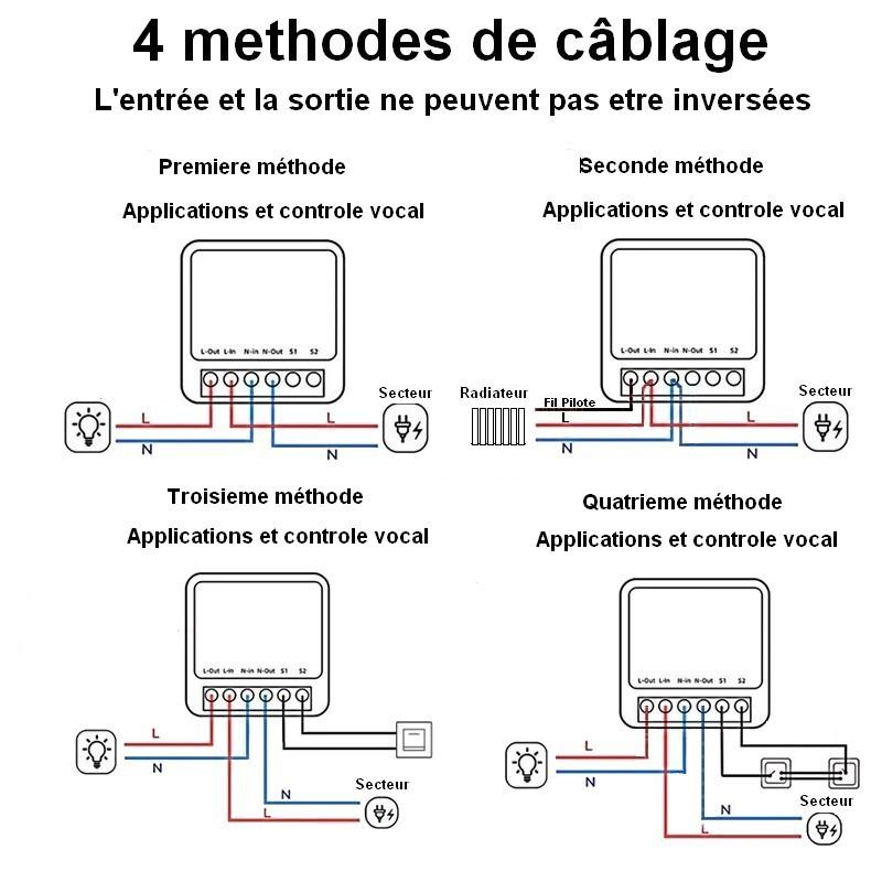 Détecteur De Fumée Connecté SomLife APP Tuya Smart Life , Alarme