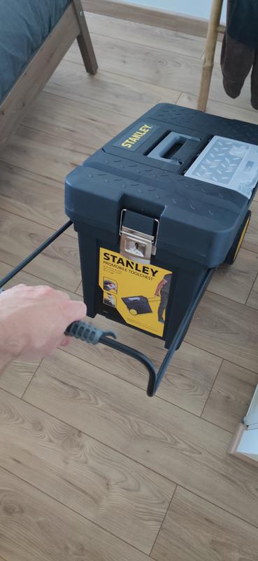 Servante de chantier + boîte à outils STANLEY plastique, 4 tiroirs 50 cm, Leroy Merlin