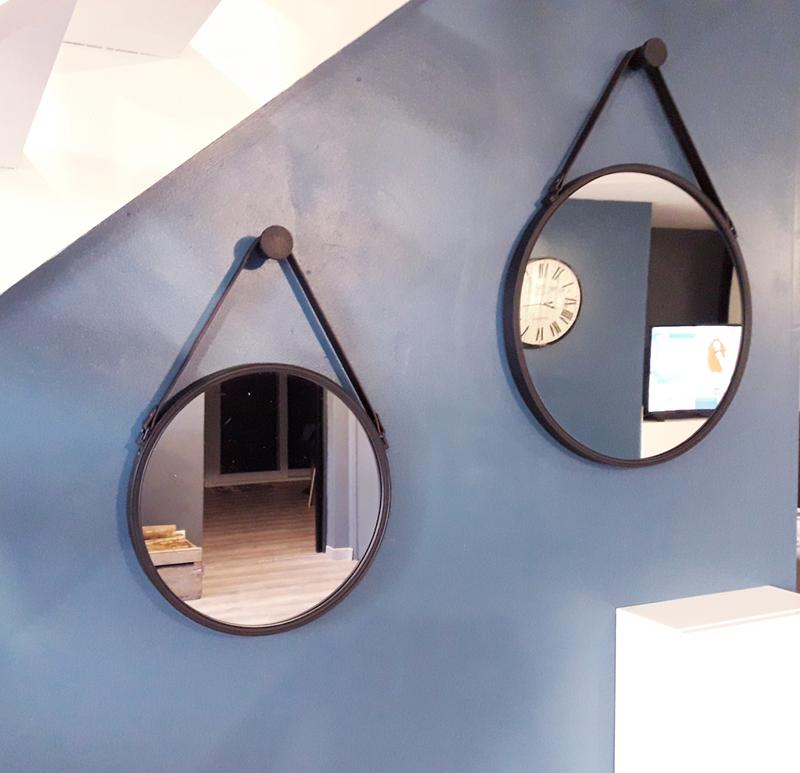 Miroir De Maquillage Et Barbier 41x25 Cm - Mousse PP Noir - Neuf