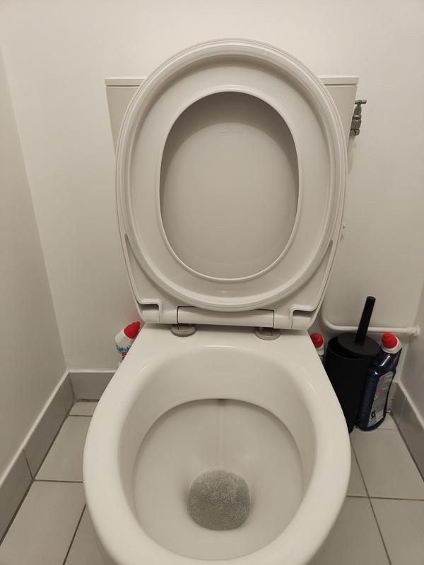 Abattant De WC Déclipsable Avec Frein De Chute - Plastique Thermodur Remix Blanc - Neuf