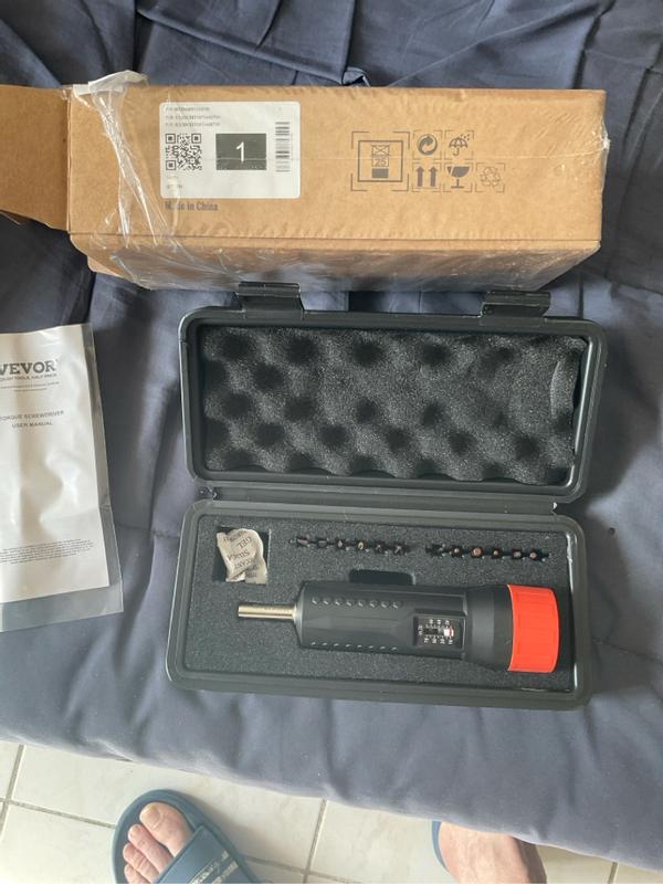 Tournevis Dynamométrique VEVOR – Plage 1,13-7,91 N.m, Embout 1/4", 12 Bits Inclus - 10