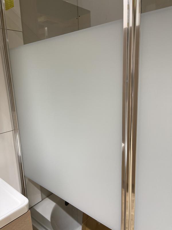 Pare-baignoire pivotant transparent chromé, H.140 x l.115 cm Essential