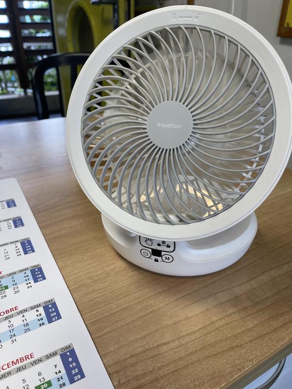 Ventilatore da tavolo silenzioso, ventilatore a 4 velocità e 120° di